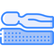 person on mattress icon
