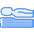 person on mattress icon