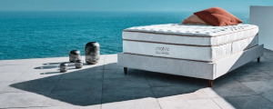 saatva mattress on beach
